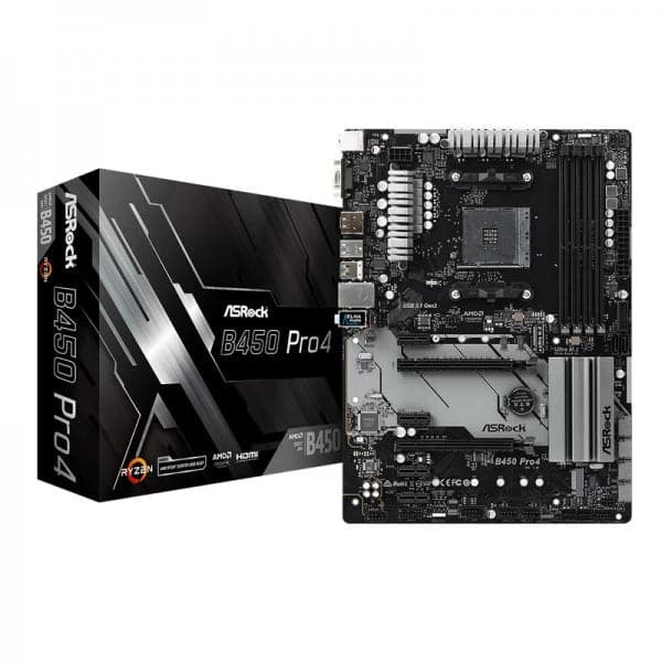 ASROCK B450 Pro4 DDR4 AMD Motherboard