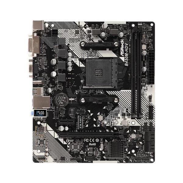 ASROCK B450M-HDV R4.0 DDR4 AMD Motherboard