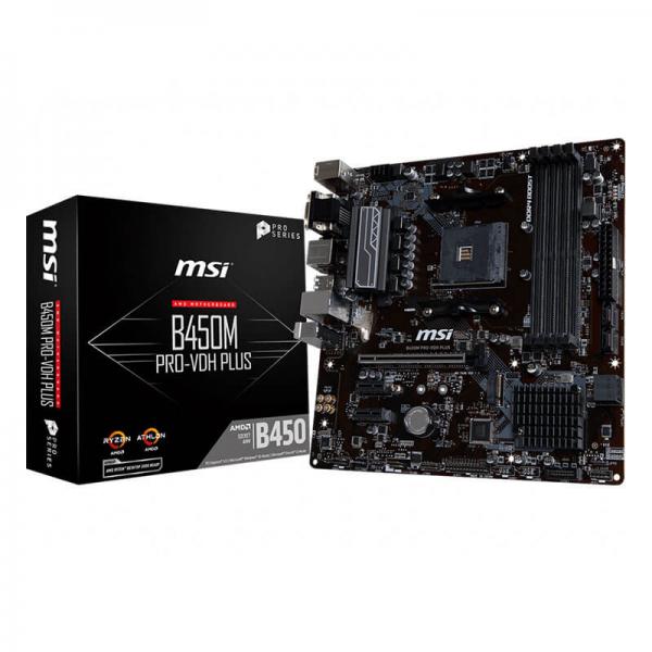 MSI B450M Pro-VDH Plus DDR4 AMD Motherboard