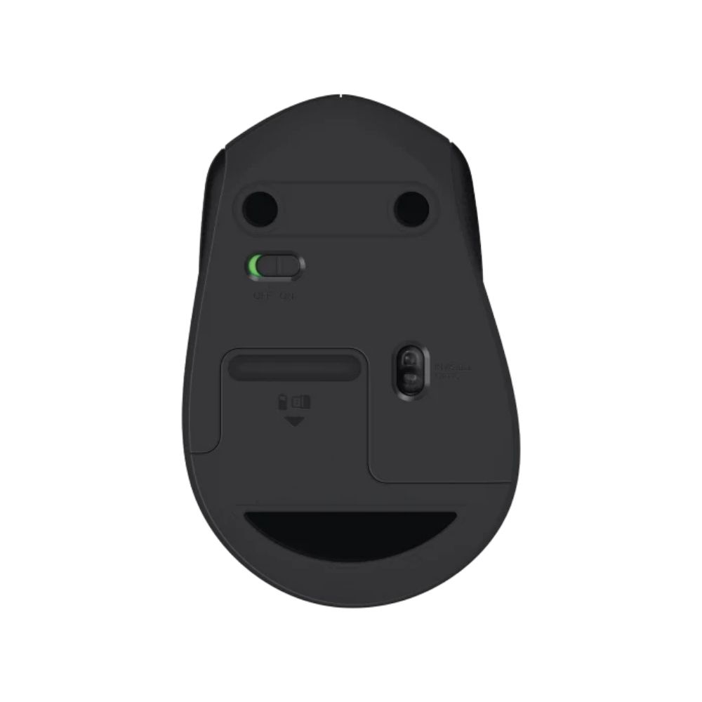 LOGITECH M331 Silent Plus Wireless Ergonomic Gaming Mouse ( 910-004914 ) ( 1000DPI / 3 Macro Button ) ( Black )