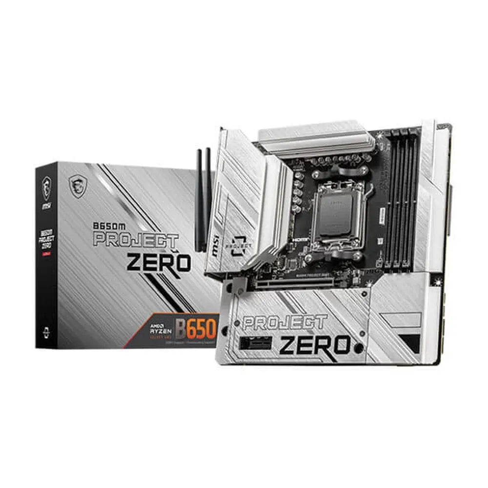 MSI B650M Project Zero DDR5 AMD Motherboard