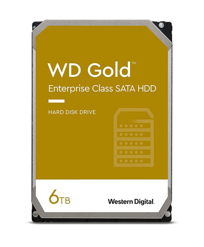 WESTERN DIGITAL 6TB GOLD INTERNAL SATA HARD DRIVE