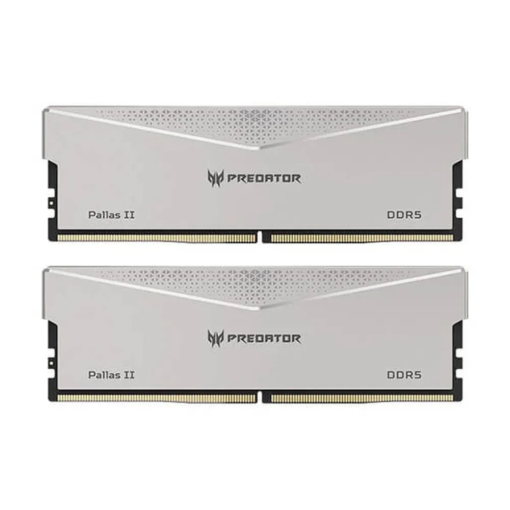 ACER Predator Pallas II 64GB ( 32GBx2 ) DDR5 6000MHz Desktop RAM (Silver) ( CL32 )