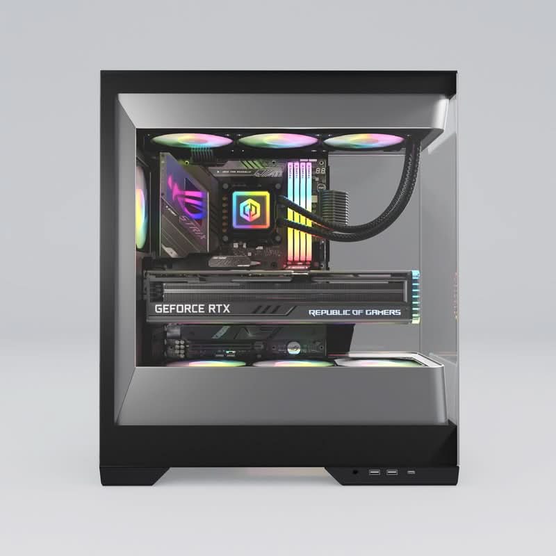 CyberPowerPC Vista 950, AMD Ryzen 9 9950X, 32GB DDR5 RAM, 2TB NVMe M.2 SSD,  GIGABYTE GeForce RTX 5080 Gaming OC 16GB GDDR7 Graphics Card Black, WIN 11 HOME