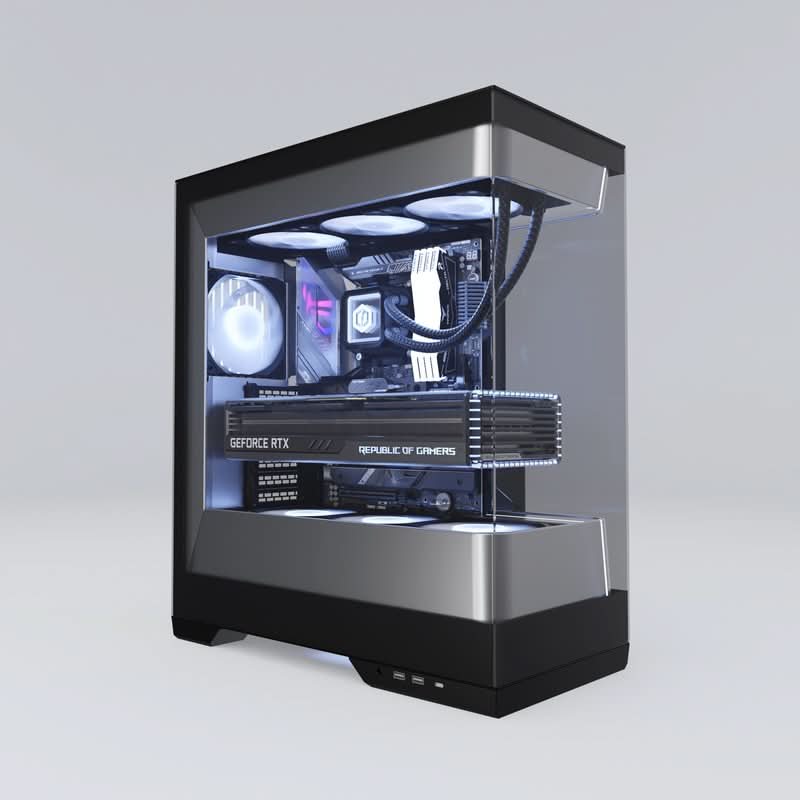 CyberPowerPC Vista 950, AMD Ryzen 9 9950X, 32GB DDR5 RAM, 2TB NVMe M.2 SSD,  GIGABYTE GeForce RTX 5080 Gaming OC 16GB GDDR7 Graphics Card Black, WIN 11 HOME