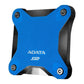 ADATA SD600Q 240GB Blue Gen1 External Solid State Drive (SSD)