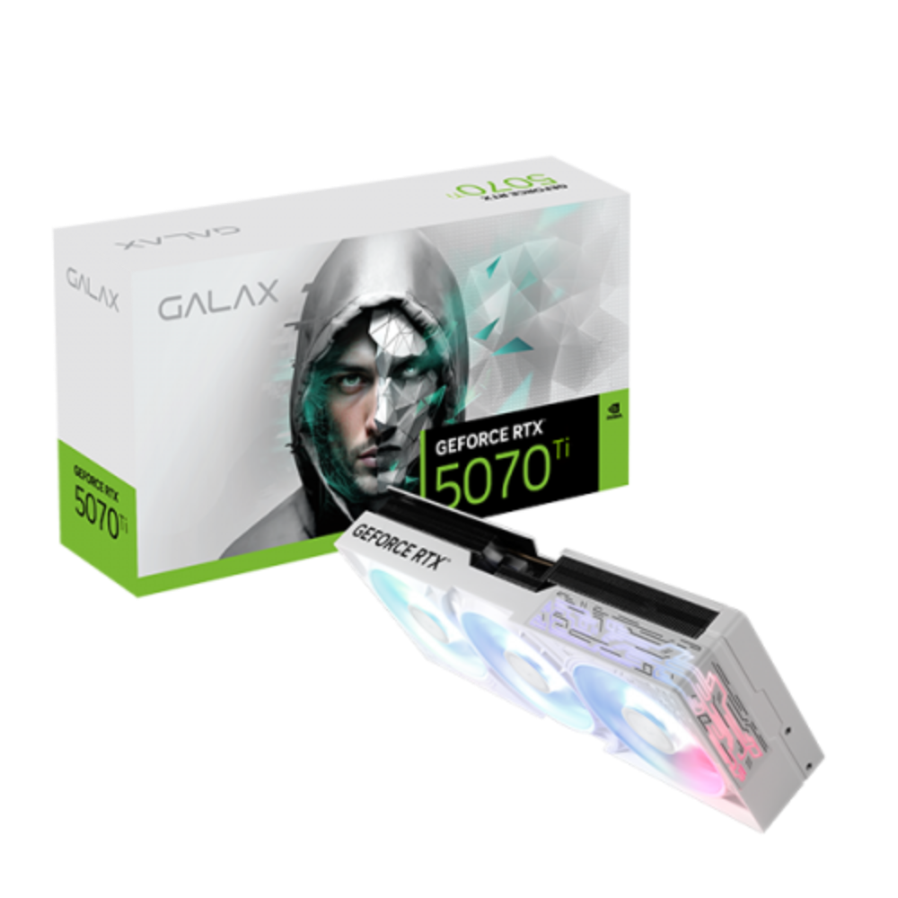 GALAX Geforce RTX 5070 Ti 1 Click OC White 16GB NVIDIA Graphic Card