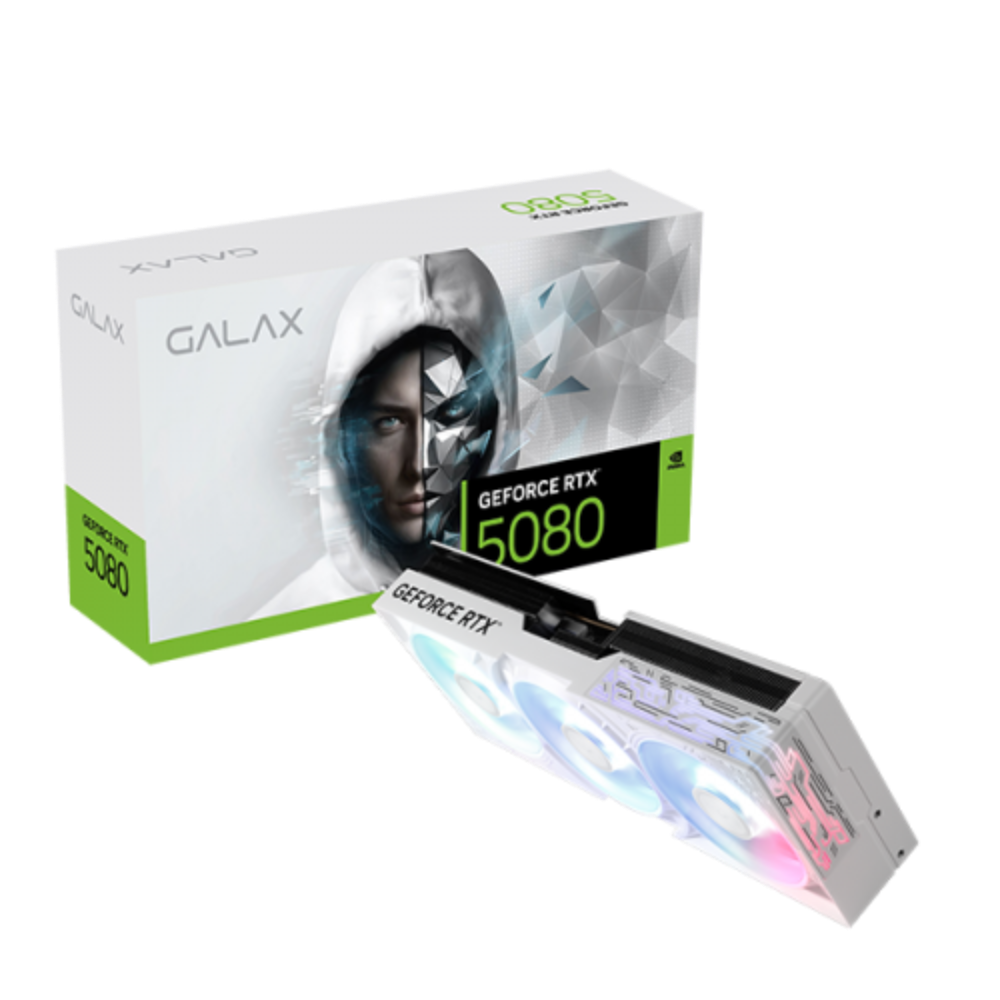 GALAX Geforce RTX 5080 1 Click OC White 16GB NVIDIA Graphic Card