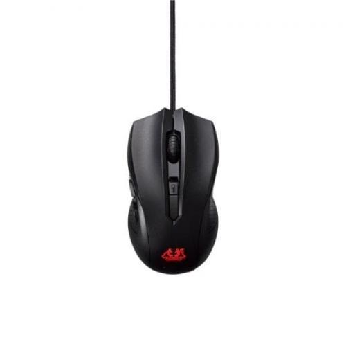 ASUS Cerberus Wired Ambidextrous Optical Gaming Mouse ( CERBERUS ) ( 2500DPI / 6 Macro Buttons ) ( Black )
