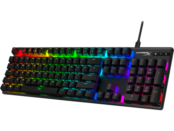 HYPERX Alloy Origins Full Size RGB Mechanical Gaming Keyboard (HyperX Aqua Switch)
