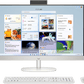HP AIO 27 13th Gen Intel Core i3-1315U, 8GB, 512GB SSD, Intel UMA Graphics, 27 Inch FHD, Win 11, MS Office 2024, Shell White, CR0902IN