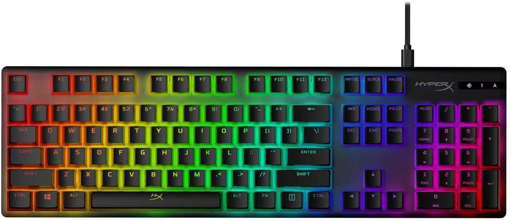 HYPERX Pudding Keycaps Double Shot PBT (Black)