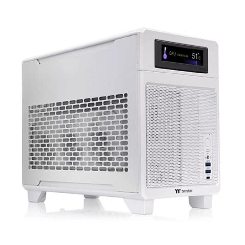 THERMALTAKE TR100 MITX Mini Tower Cabinet (White) - Mehta Brothers Shop