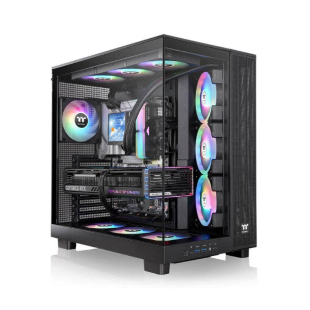 THERMALTAKE Viwe 380 XL TG ARGB ATX Mid Tower Cabinet (Black)