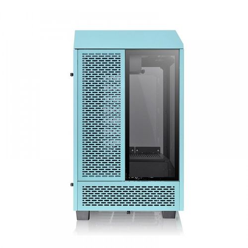 THERMALTAKE Tower 100 TG Type-C ITX (USB-3.2 Gen 2) Mini Tower Cabinet (Turquoise)