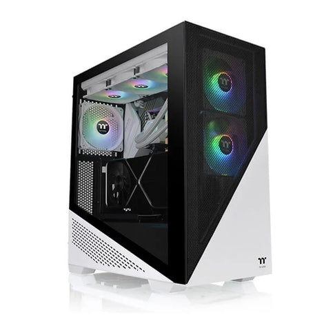 THERMALTAKE Divider 370 Snow ARGB EATX Mid Tower Cabinet (White)