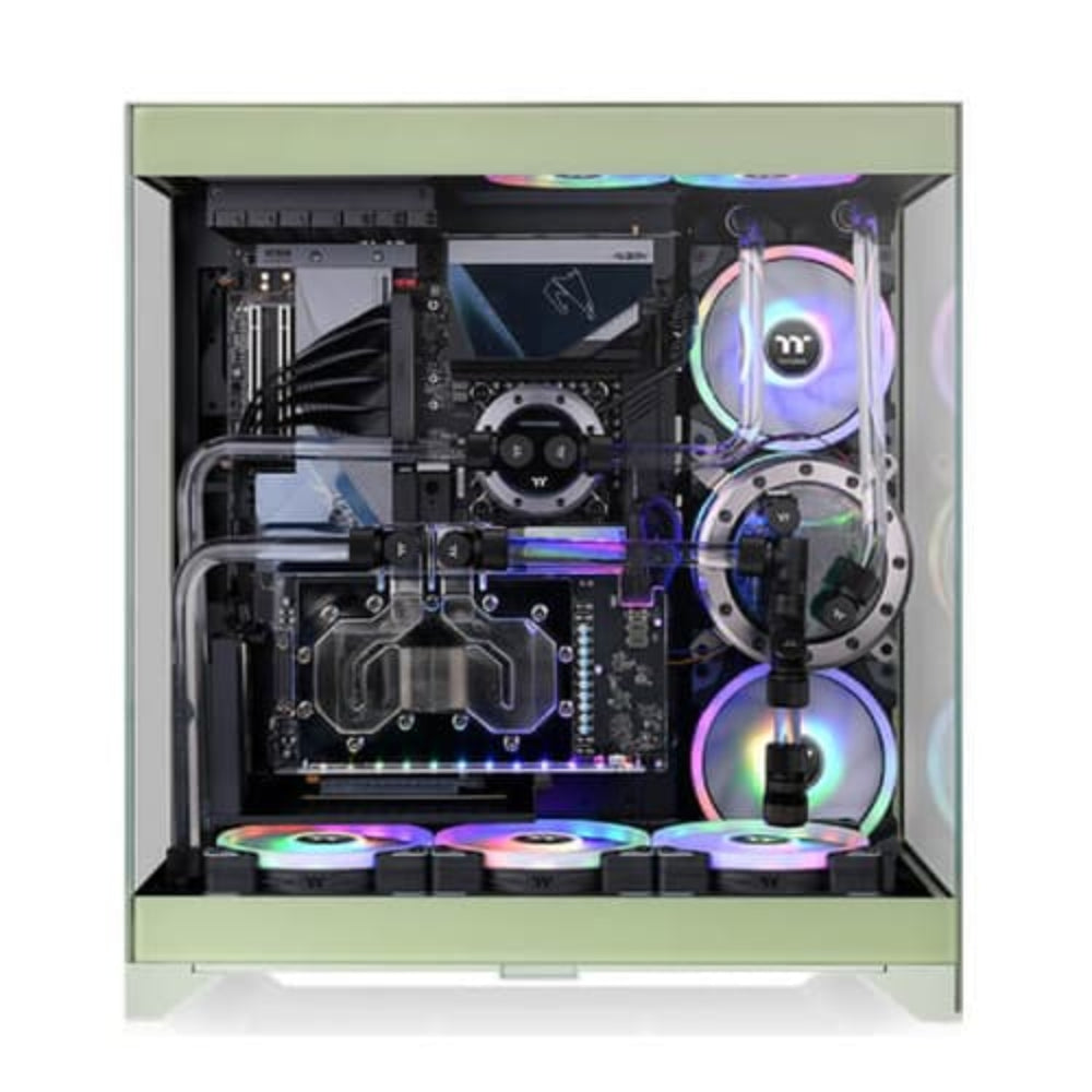 THERMALTEKE CTE E550 EATX Mid Tower Cabient ( Green ) - Mehta Brothers Shop