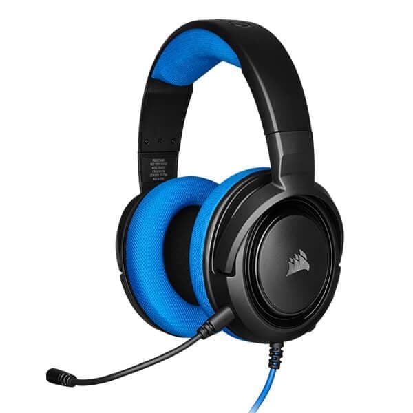CORSAIR HS35 Wired Stereo Gaming Headphone With Mic ( Blue ) ( PC/Mobile/Mac/Xbox )