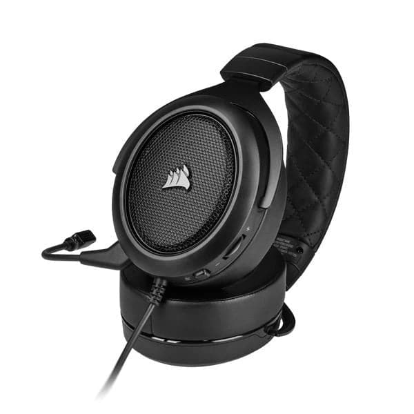 CORSAIR HS50 3.5mm Wired Stereo Gaming Headphone With Mic ( Carbon ) ( PC/Mobile/Mac/Xbox )