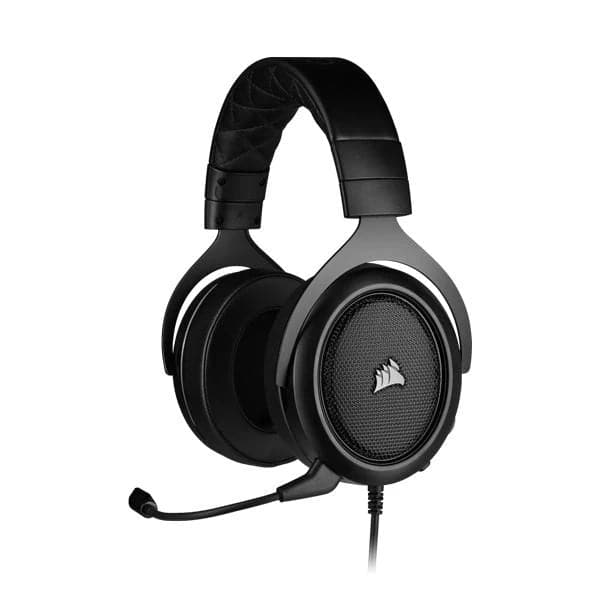 CORSAIR HS50 3.5mm Wired Stereo Gaming Headphone With Mic ( Carbon ) ( PC/Mobile/Mac/Xbox )