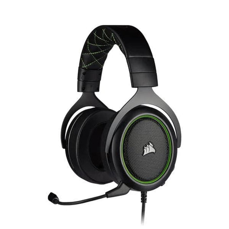 CORSAIR HS50 3.5mm Wired Stereo Gaming Headphone With Mic ( Green ) ( PC/Mobile/Mac/Xbox )