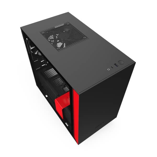 NZXT H210 With Side Panel ITX Mini Tower Cabinet (Matte Black)