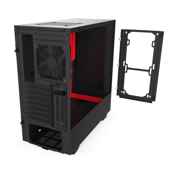 NZXT H510i ATX Mid Tower Cabinet With Tempered Glass Side Panel And ARGB LED Strip (White Black)