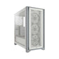 CORSAIR 4000X RGB ATX Mid Tower Cabinet (White)
