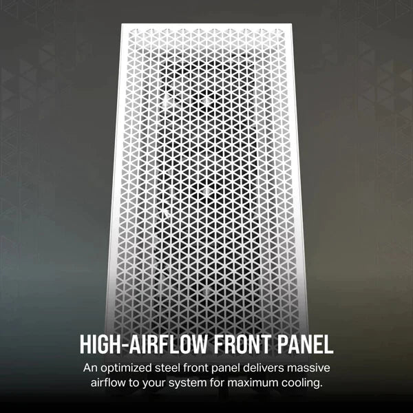CORSAIR 3000D SI Edition ATX Mid Tower Cabinet (White) Without Fans
