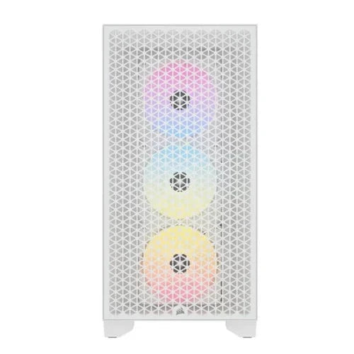 CORSAIR 3000D RGB Airflow ATX Mid Tower Cabinet (White)