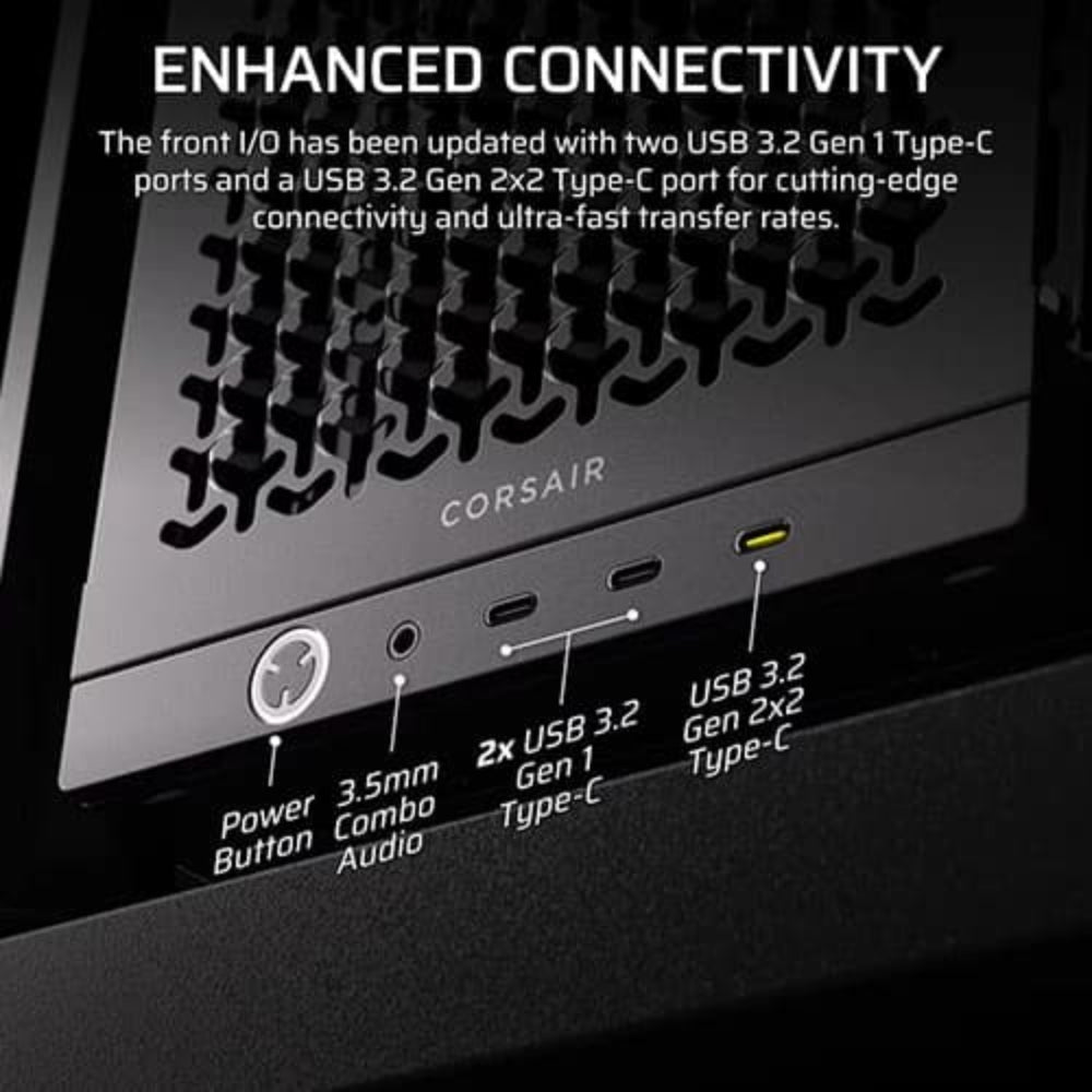 CORSAIR Frame 4000D LCD RS ARGB Premium EATX Mid Tower Cabinet ( Black )