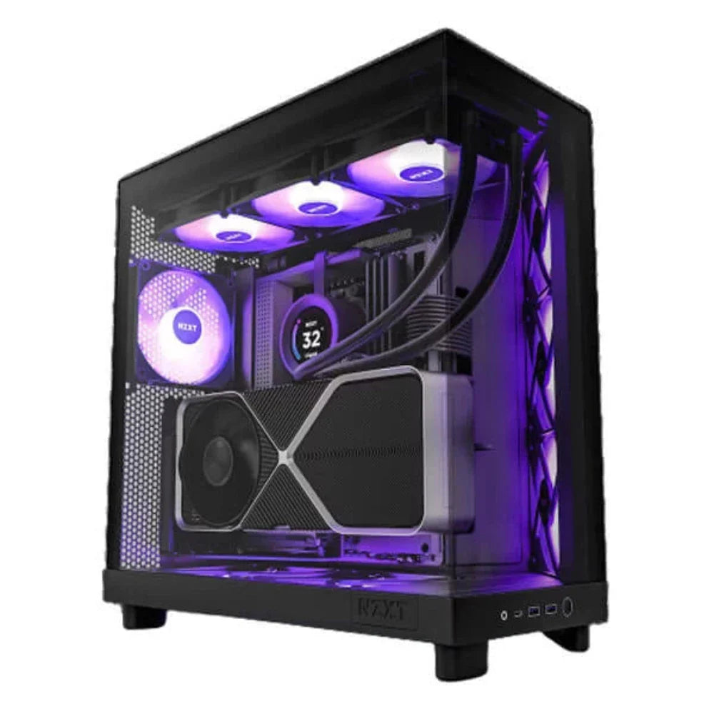NZXT H6 Flow RGB ATX Mid Tower Cabinet (Black)