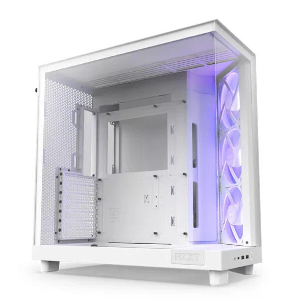 NZXT H6 Flow RGB ATX Mid Tower Cabinet (White)