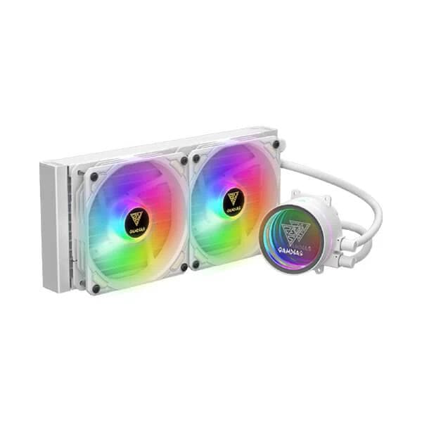 GAMDIAS Chione M3 240W ARGB 240mm CPU Liquid Cooler (White)