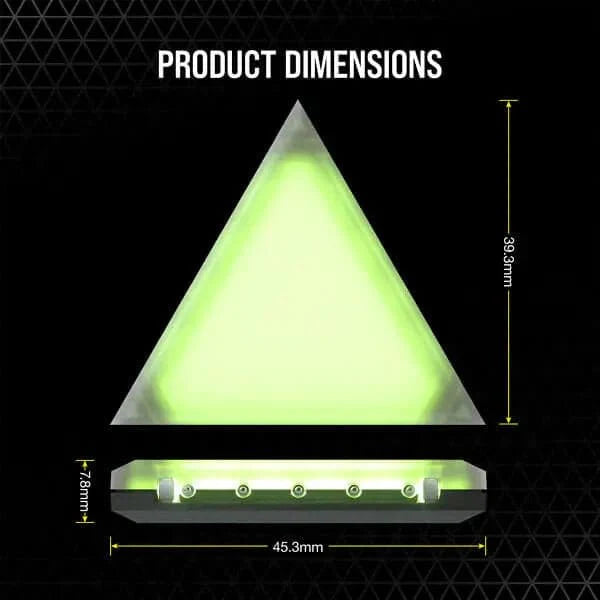CORSAIR ICUE LC100 Mini Triangle Case Accent RGB Lighting Panels (9x Tile Expansion Kit)