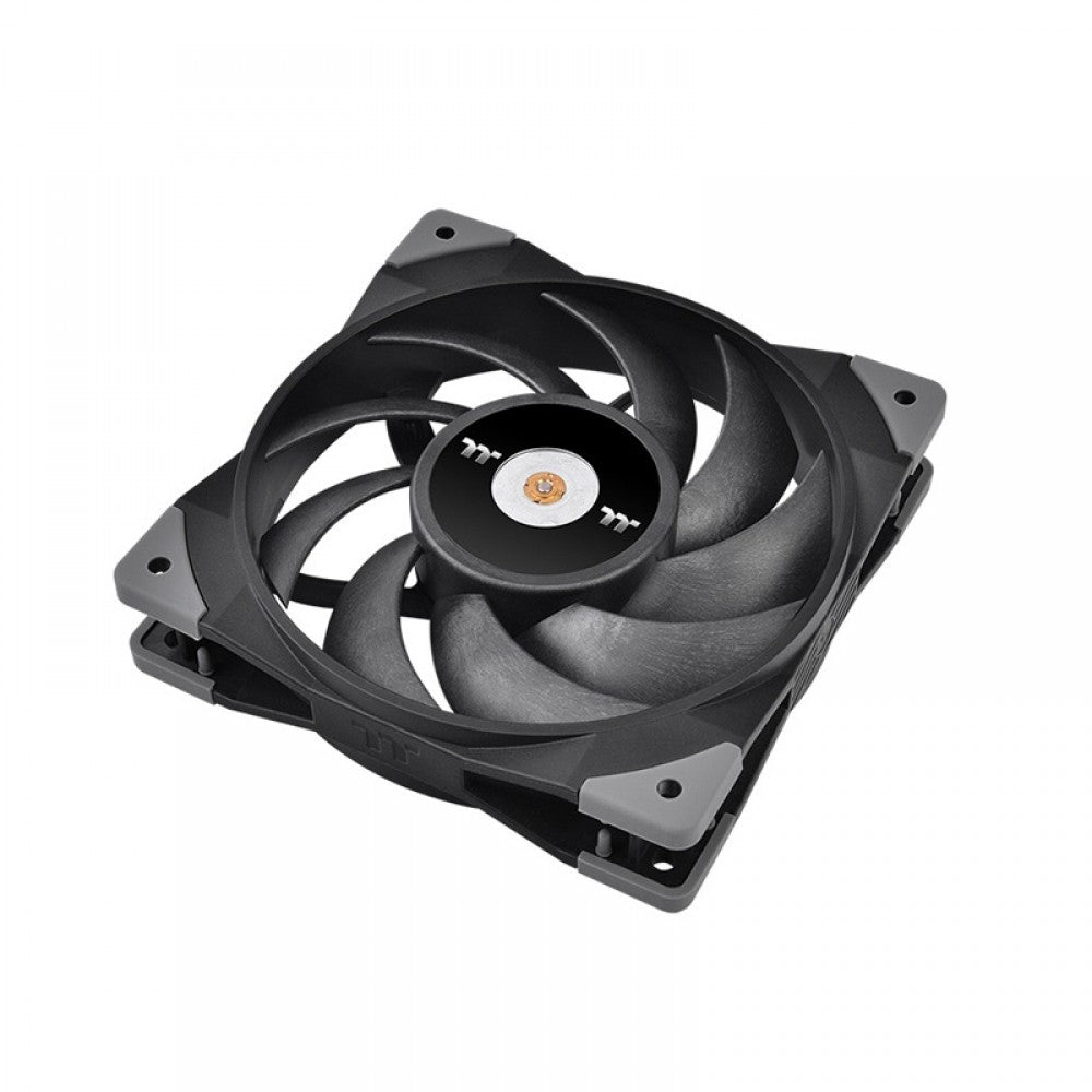 THERMALTAKE ToughFan 12 High Static 120mm Non-RGB Cabinet Fan (Black) (Dual Pack)