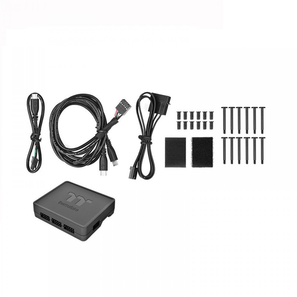 THERMALTAKE Ring Quad 12 TT Premium Edition 120mm Cabinet Fans (White) (Triple Pack)