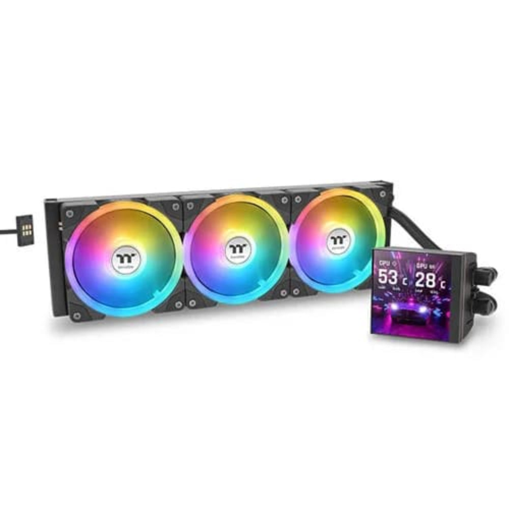 THERMALTAKE Magfloe 360 Ultra ARGB 360mm CPU Liquid Cooler ( Black ) - Mehta Brothers Shop