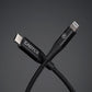 CADYCE CADMIUM PLUS USB C TO LIGHTNING CABLE 1.2M BLACK COLOR CA-CLC - BLACK