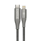 CADYCE CADMIUM PLUS USB C TO LIGHTNING CABLE 1.2M BLACK COLOR CA-CLC - BLACK