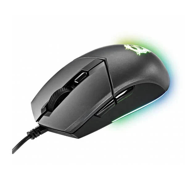 MSI Clutch GM11 Wired Ambidextrous Gaming Mouse ( CLUTCH-GM11 ) ( 5000DPI / 6 Macro Button ) ( Black )