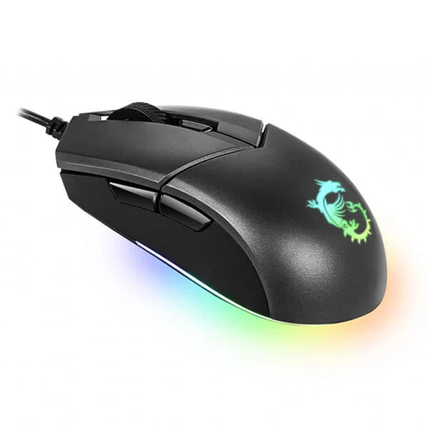 MSI Clutch GM11 Wired Ambidextrous Gaming Mouse ( CLUTCH-GM11 ) ( 5000DPI / 6 Macro Button ) ( Black )