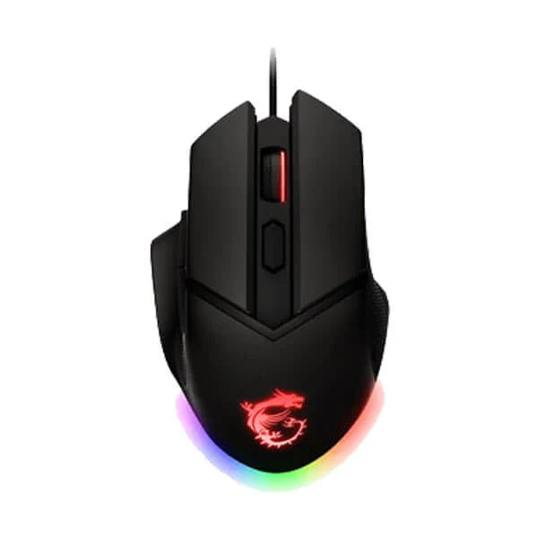 MSI Clutch GM20 Elite Wired Ergonomic Gaming Mouse ( CLUTCH-GM20-ELITE ) ( 6400DPI / 6 Macro Button ) ( Black )