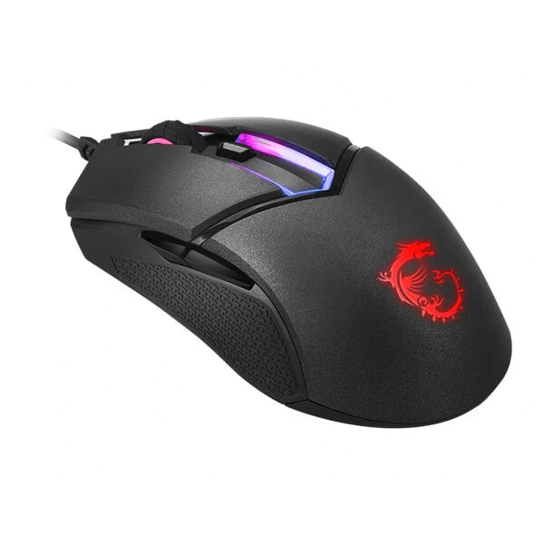 MSI Clutch GM30 Wired Ergonomic Gaming Mouse ( CLUTCH-GM30 ) ( 6200DPI / 6 Macro Button ) ( Black )