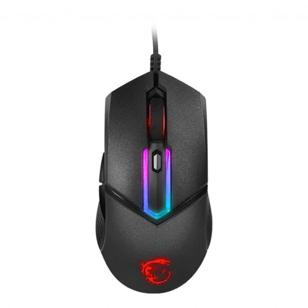 MSI Clutch GM30 Wired Ergonomic Gaming Mouse ( CLUTCH-GM30 ) ( 6200DPI / 6 Macro Button ) ( Black )