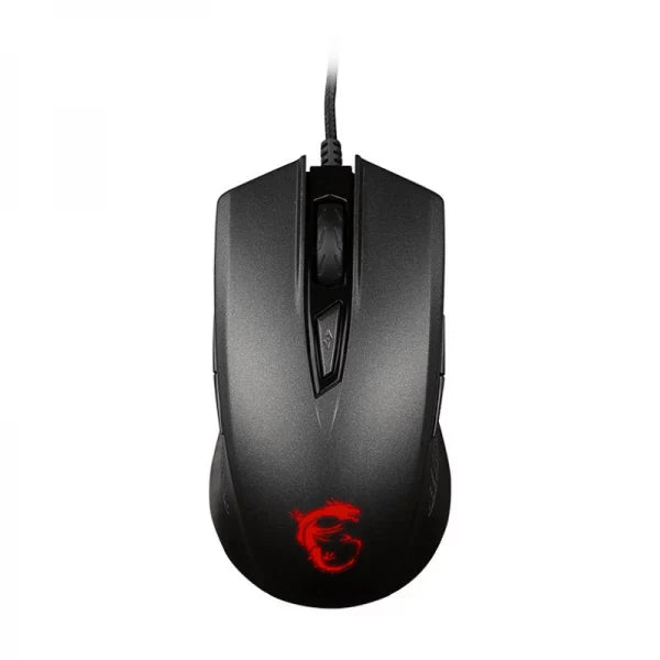 MSI Clutch GM40 RGB Wired Ambidextrous Gaming Mouse ( CLUTCH-GM40 ) ( 5000DPI / 9 Macro Button ) ( Black )
