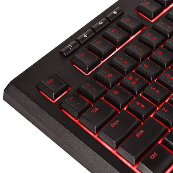 THERMALTAKE TT Esports Commander Pro Full Size Membrane Wired Gaming Keyboard ( Black ) ( CM-CPC-WLXXMB-US )