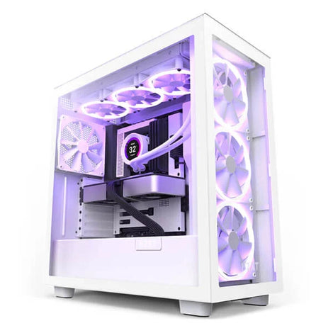 NZXT H7 Elite ATX Mid Tower Cabinet (White)