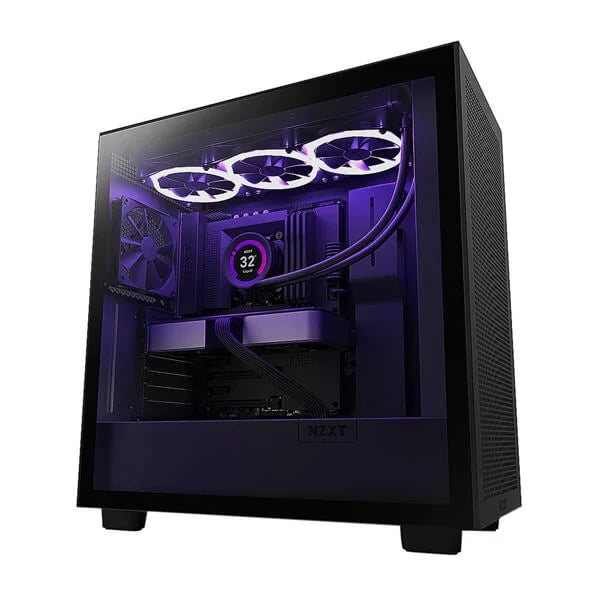 NZXT H7 Flow RGB ATX Mid Tower Cabinet (Black)
