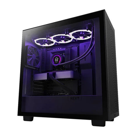 NZXT H7 Flow RGB ATX Mid Tower Cabinet (Black)